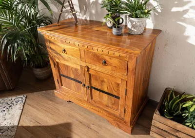 Produktbild von MASSIVMOEBEL24 Kommode Akazie 107x50x88 honig  lackiert OXFORD #0424