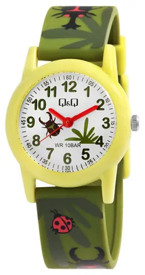Produktbild von Q&Q Kinderuhr mit Silikonarmband, 10 Bar wasserdicht