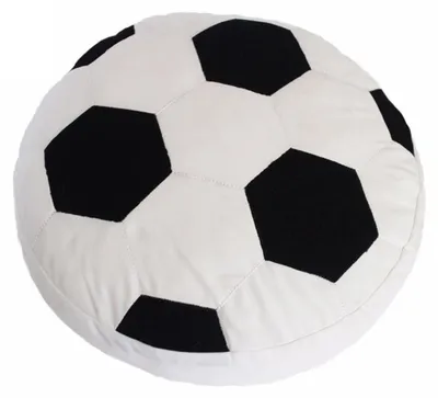 Plüsch-Fußballkissen, weich, rund, 45 cm, Dekokissen