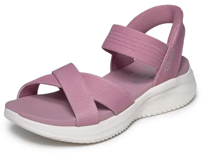 Immagine prodotto di Skechers, sandali da donna Ultra Flex 3.0, modello Never Better, colore rosa, cinturino regolabile, taglia 39,5 EU