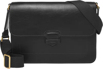 Produktbild von FOSSIL Leder Businesstasche Lennox Messenger Black schwarz