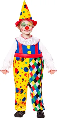 Produktbild von WIDMANN S.R.L. Kinderkostüm Clown 4-5 J. Gr. 116, Overall und Hut