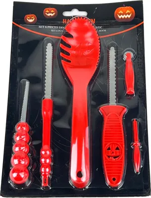 Produktbild von 6-teiliges Kürbis Schnitz Set