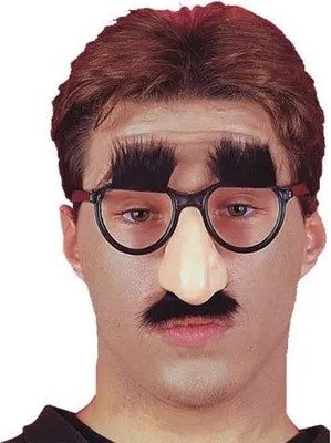 Produktbild von Scherznase mit Augenbrauen und Brille