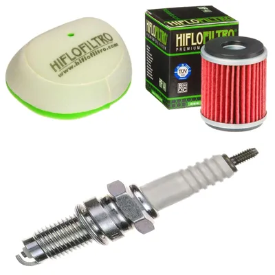 Immagine prodotto di Kit di manutenzione per Yamaha WR 250 F 2003-2006: filtro aria, filtro olio, candela di accensione di pamoto - Nuovo