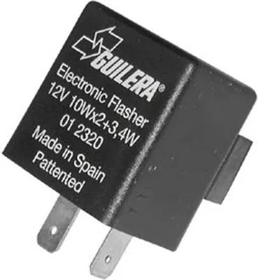Imagen del producto de Intermitente electrónico Guilera, 12V, con 2 conectores tipo "faston"