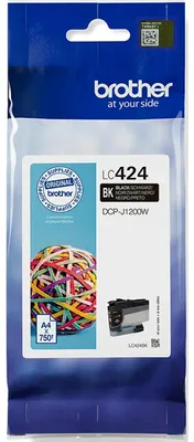 Obrázok produktu pre Brother LC424BK Tlačová kazeta 1 ks Originálna čierna