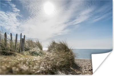 Produktbild von MuchoWow® Poster Sonne - Wolken - Strand 60x40 cm - Schlafzimmerdekoration
