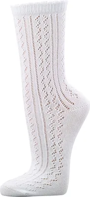 Produktbild von FussFreunde 3 Paar Damen Trachtensocken, Modell Heidi, Häkellook Trachtensöckchen, Weiß, Größe 39-42
