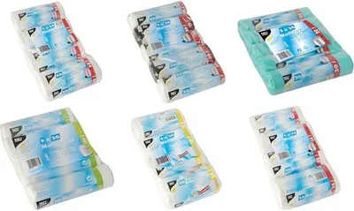 Produktbild von Starpak 240 Müllbeutel, HDPE 25 l 52 cm x 50 cm transparent | Folie (240 Stück)