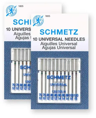 Universal-Nähmaschinennadeln, 20 Stück, verschiedene Größen, 2 Karten