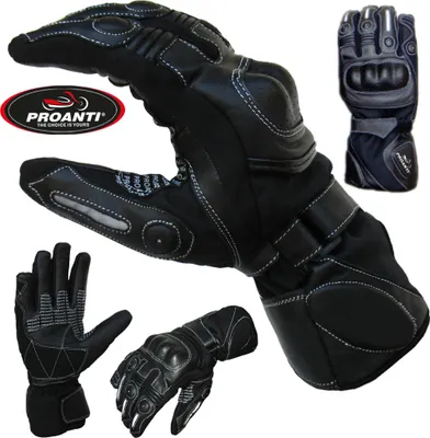 Produktbild von PROANTI Sommer Regen Motorradhandschuhe mit Visierwischer
