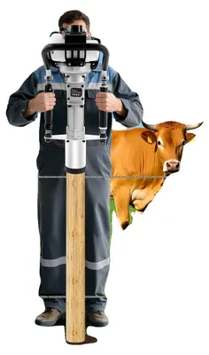 Produktbild von Ramme, 1,2 kW Leistung, 37,7 cm³ Motor, luftgekühlter 4-Takt, Schlagenergie 20-45 J, Abmessungen 30*30*63 cm