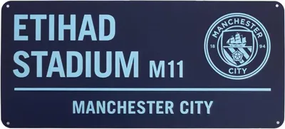 Obrázek produktu pro Manchester City FC - Dopravní značka, dvoubarevná TA13256 (jedna velikost) (tmavě modrá/světle modrá)