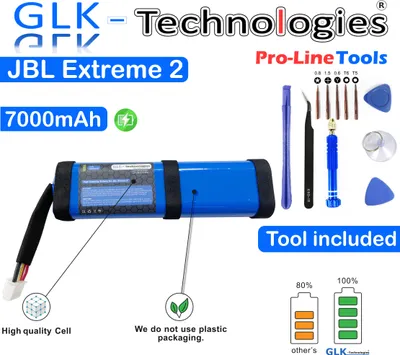 Produktbild von GLK-Technologies für JBL Xtreme 2 Akku Battery ersetzt 2INR19/66-2 SUN-INTE-103