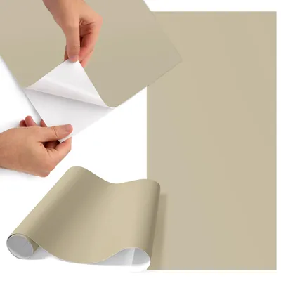Zdjęcie produktu dla Folia do mebli 65 x 130 cm – folia samoprzylepna do mebli – folia samoprzylepna – folia do mebli – folia do mebli kuchennych – folia samoprzylepna do kuchni – folia do szafek – wodoodporna – zmywalna – samoprzylepna – bez pęcherzyków powietrza – usuwalna bez śladów – stonowany brąz