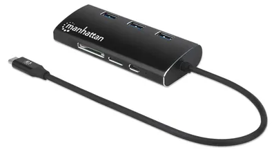 Immagine prodotto di MANHATTAN Adattatore USB-C 3.2 Gen 1, HDMI, USB, USB-C-PD, RJ45, SD