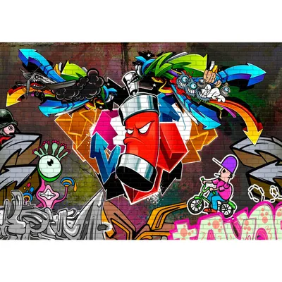 Produktbild von Graffiti 9063a RUNA Graffiti VLIES FOTOTAPETE XXL DEKORATION TAPETE− WANDDEKO 352 x 250 cm