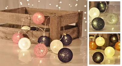 Produktbild von Lichterkette mit Kugeln, 10 LED