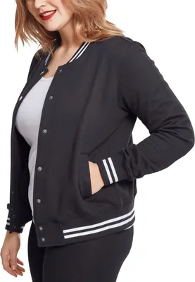 Produktbild von Urban Classics Collegejacke für Damen Hypergacy schwarz-weiss 3XL
