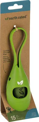 Zdjęcie produktu dla Earth Rated Uchwyt na woreczki + dozownik - pies - 15 szt. - 4,5 x 6 x 17,6 cm