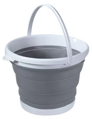 Obrázek produktu pro Skládací kbelík, objem 3 litry, úsporný design, ideální pro použití venku a na kempování