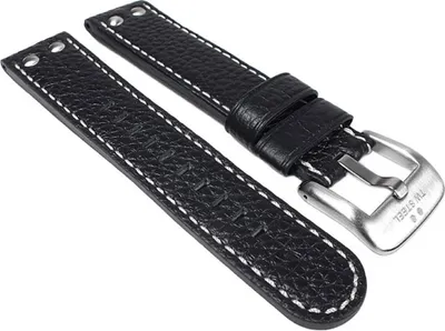 Produktbild von TW STEEL Marken Ersatzband Leder Band 22mm schwarz XL TW22 TW1 TW5 TW6