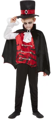 Image de Smiffy's Costume Vampire Dracula Halloween Garçon Taille 122