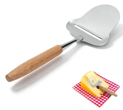 Käsehobel für Blockkäse, Edelstahl, Holzgriff, 1 Stück