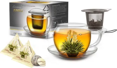 Produktbild von Jumbo-Tasse 450ml mit Sieb plus 2x Teelini