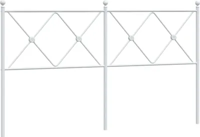 Produktbild von vidaXL Ersatz-Kopfteil Metall Weiß 160 cm
