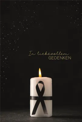 Produktbild von Trauer  Beileid  Kondolenz - Trauerkarte im Format 11,5 x 17