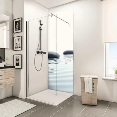 Produktbild von Duschrückwand SCHULTE DecoDesign Zen Steine Wasser 210 x 90 cm D1900921 630 210