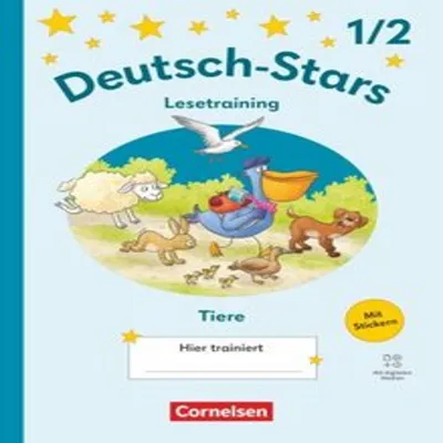 Produktbild von Deutsch-Stars 1./2. Schuljahr - Lesetraining Ausgabe 2025 - Lesetraining für Tierfreunde - Übungsheft - Mit Lösungen und digitalen Medien
