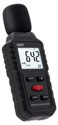 Produktbild von Tolesum Dezibel Messgerät, Digitaler Schallpegelmessgerät 30 dB bis 130 dB mit LCD-Display, Lärmmessgerät für Büro, Baustelle, Fabrik