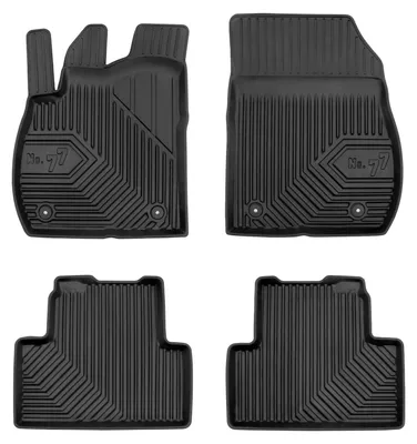 Productafbeelding van Rubberen automatten voor Opel Zafira C 2012-2019 (MPV) – 4-delig, zwart, op maat