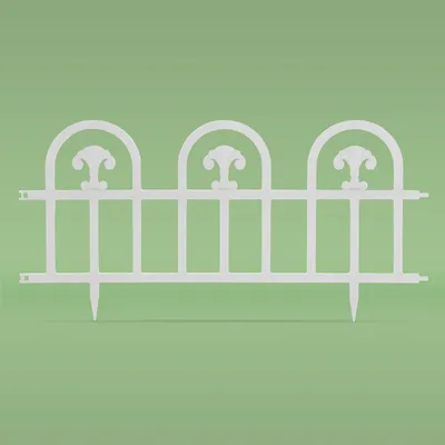 Immagine prodotto di Bordatura per aiuole Bordatura per giardini Bordatura per prati Delimitazione per giardini – Bianco – 60 × 30 cm – Bordatura in plastica – Flessibile e collegabile – Per aiuole, vialetti da giardino e bordi di prati [11476A]
