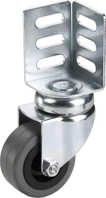 Produktbild von Lenkrolle mit Winkelblech 50 x 22 mm, Tragkr. 40 kg