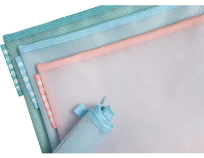 Image de Exacompta 12x Pochette à fermeture éclair en plastique souple A4 assort. 37150E