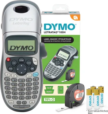 Produktbild von Dymo 2174577 Ręczne urządzenie etykietujące DYMO "LetraTag LT-100H" Srebrny