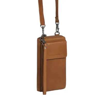 Produktbild von The Chesterfield Brand Malaga Handytasche/Geldbörse Wax Pull up Leder 31 cognac