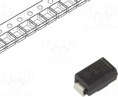 Obrázek produktu pro 5x Dioda: Usměrňovací dioda Schottky, 1A, SMD, 100V, DO214AC, SS1H10-E3/61T, Schottky
