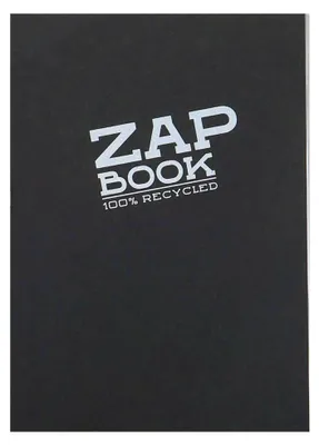 Produktbild von Clairefontaine ZapBook geleimt schwarz A5 80g 160Bl