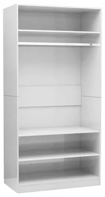 Image de Armoire debout – Armoire et commode modernes – Bois blanc – Format compact