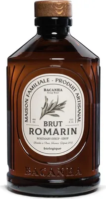 Produktbild von Bacanha Sirop Brut de Romarin400ml –Rosmarin-Sirup mitRohrzucker
