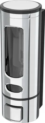 Immagine prodotto di Granitan | Distributore di sapone a muro - Cromo - 400 ml - Igienico - Design moderno - Facile installazione