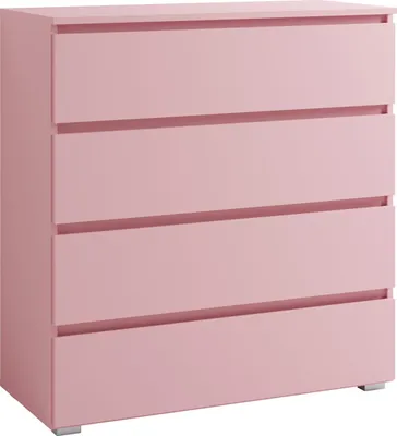 Obrázek produktu pro Furniture24 Cosmo Co4 komoda Zásuvková skříň Ložnice 4 zásuvky (světle růžová)