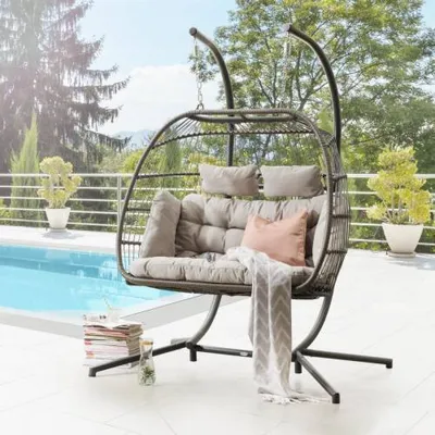Immagine prodotto di Destiny COCO DOUBLE RELAX sedia sospesa per 2 persone, con struttura e cuscini inclusi