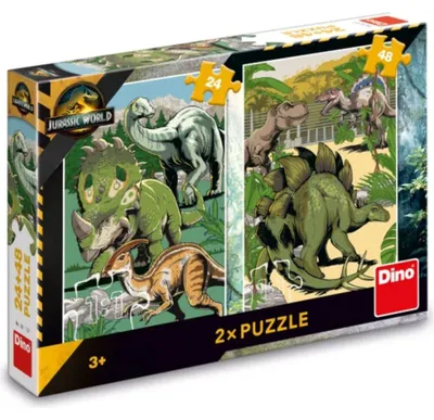 Produktbild von DINO Puzzle Jurassic World 24+ 48 dlks