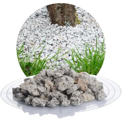 Produktbild von Schicker Mineral-Granit Ziersplitt grau 25 kg-8-16mm